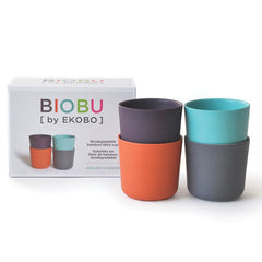 Ekobo Bambino Bamboo Cups (Set of 4) - Multi