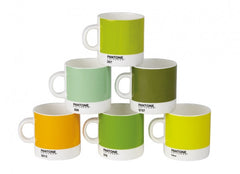 Set 6 Pantone Bone China Espresso Cup - 2014 Greens