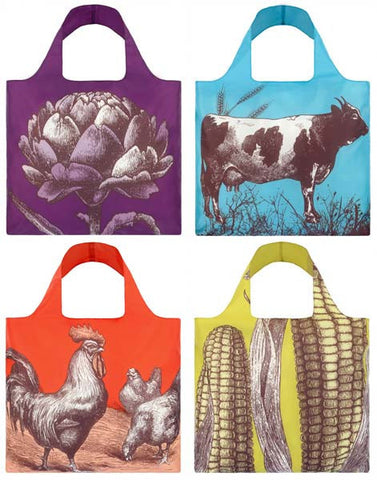 LOQI Reusable Shopping Bag - Farm Collection