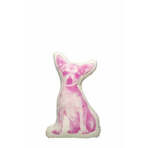 AREAWARE Fauna Cushion Mini Chihuahua Pink