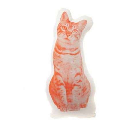 AREAWARE Fauna Cushion Mini Tabby Cat Orange