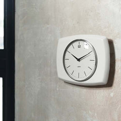 Leff Fift 25 Ceramic Wall Kitchen Clock - Grey