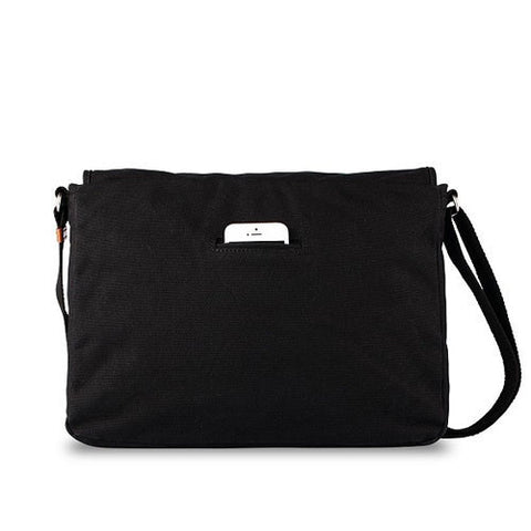 Toffee Fitzroy Satchel Bag for 11inch MacBook Air - Black