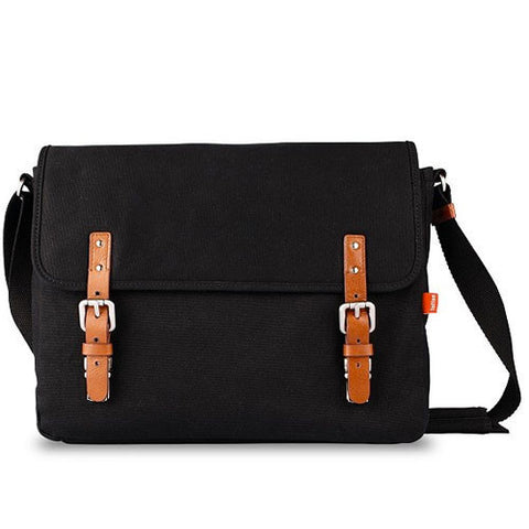 Toffee Fitzroy Satchel Bag for 11inch MacBook Air - Black