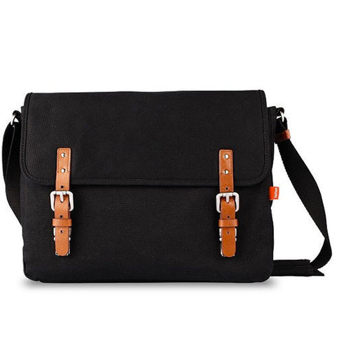 Toffee Fitzroy Satchel Bag for 15inch MacBook Pro - Black