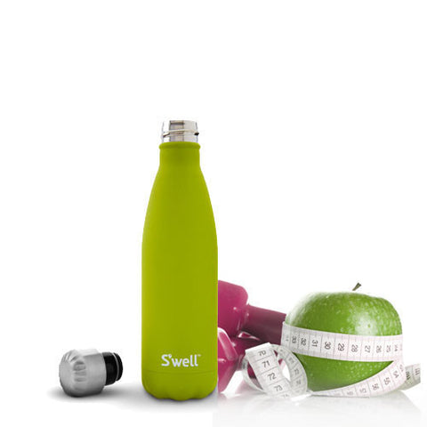 Swell Quartz Stainless Steel Insulated Drink Bottle 500ml - Peridot