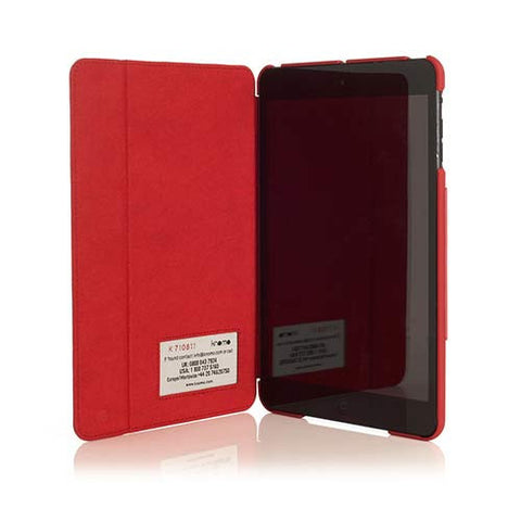 Knomo iPad Air Leather FolioHard Shell Back  - Scarlet