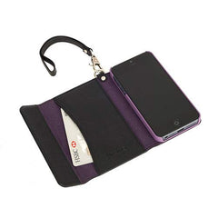 Knomo iPhone 5/5s Leather Folio Wristlet  - Black