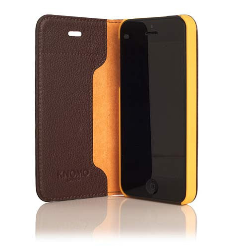 Knomo iPhone 5/5s Leather Folio  - Brown