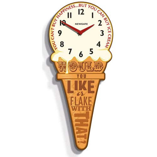 Newgate Ice Cream Cone Wall Clock – Beezer Newgate Ice Cream Cone Wall Clock – Beezer