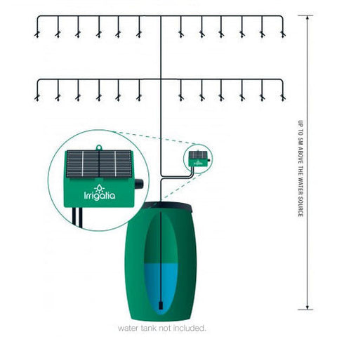 Irrigatia Solar Automatic Drip Watering System (24 Drip Kit)