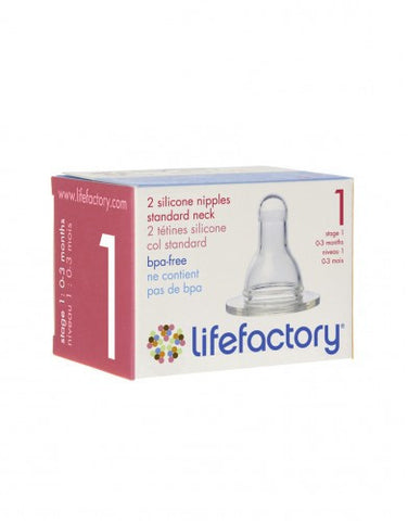 LIFEFACTORY Baby Teats 2 Pack