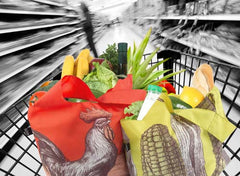 LOQI Reusable Shopping Bag - Farm Collection