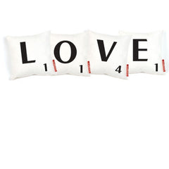 Scrabble Cushion - LOVE  (per cushion)