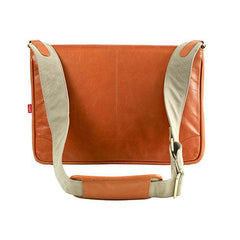 Toffee Messenger Satchel - Genuine Leather for 13” MacBook Air