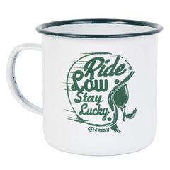 Cafe Racer Enamel Mug - Green