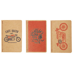 Cafe Racer Pocket Notebooks (Set of 3)