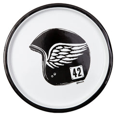 Cafe Racer Enamel Plate - Black