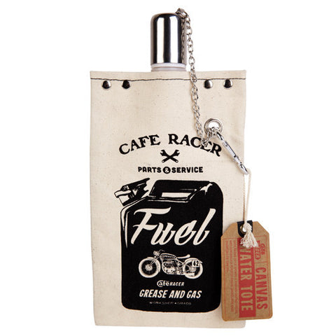 Cafe Racer Canvas Water Tote