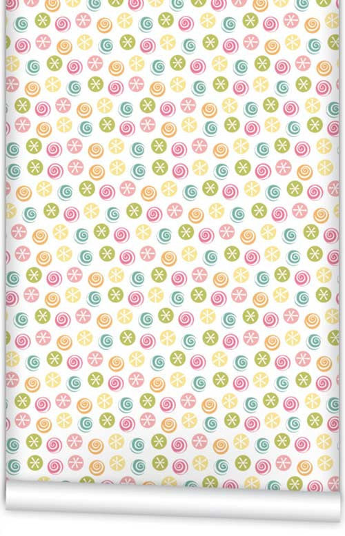 Candy Circles WallPaper (Roll: 72cm x 10m)