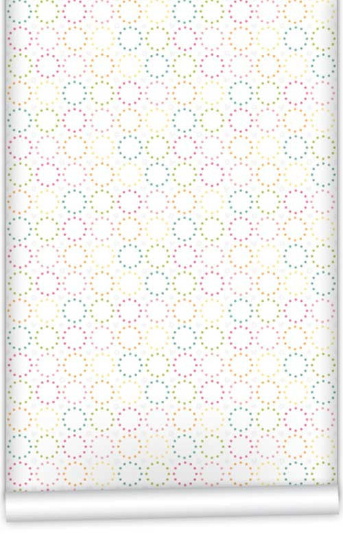 Candy Spot Flowers WallPaper (Roll: 72cm x 10m)