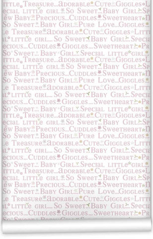 Pink Elephants Baby Girl WallPaper (Roll: 61.5cm x 10m)