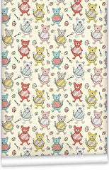 Bernice The Baking Bear WallPaper (Roll: 72cm x 10m)