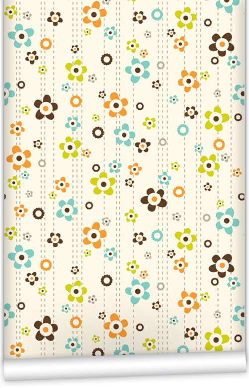 Flower Shower WallPaper (Roll: 72cm x 10m)