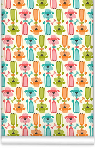 Poodle Pals WallPaper (Roll: 61.5cm x 10m)