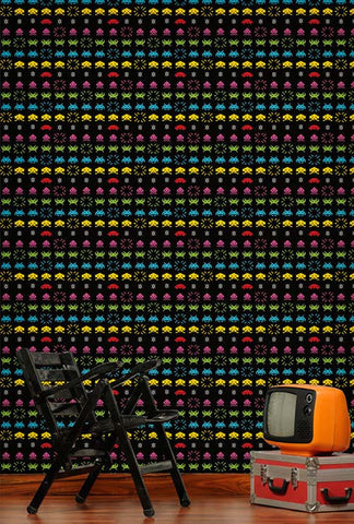 Space Invaders WallPaper (Roll: 61.5cm x 10m)