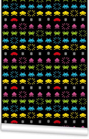 Space Invaders WallPaper (Roll: 61.5cm x 10m)