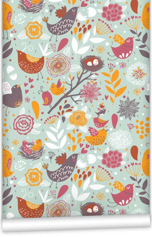 Feather Your Nest WallPaper (Roll: 61.5cm x 10m)