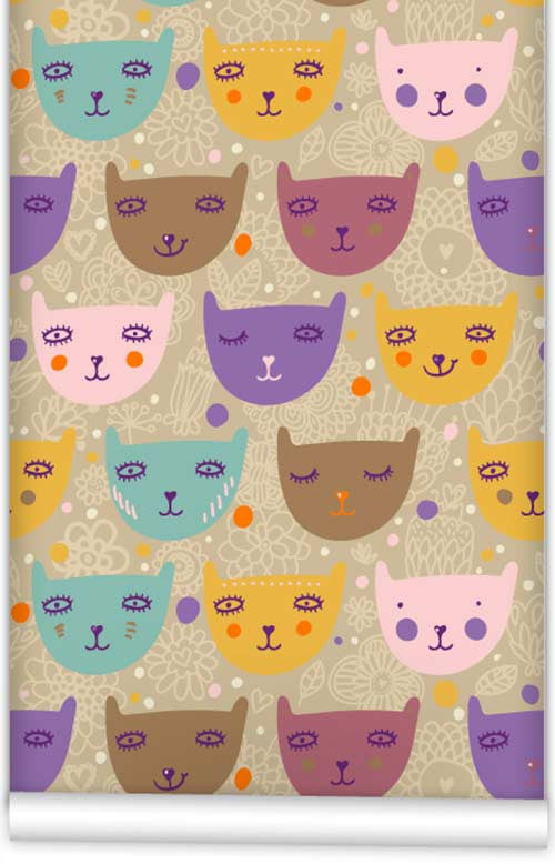 Little Faces  WallPaper (Roll: 72cm x 10m)