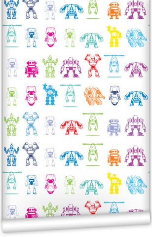 Robots WallPaper (Roll: 61.5cm x 10m)