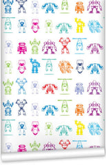 Robots WallPaper (Roll: 72cm x 10m)