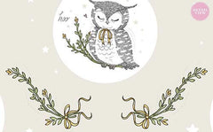 Owl Moon WallPaper (Roll: 72cm x 10m)