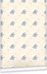 Rabbit & Butterfly WallPaper (Roll: 72cm x 10m)