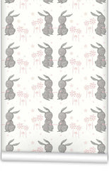 Rabbit Hearts WallPaper (Roll: 72cm x 10m)