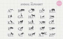 Animal Alphabet Wall Mural