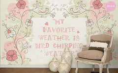 Bird Chirping Wall Mural