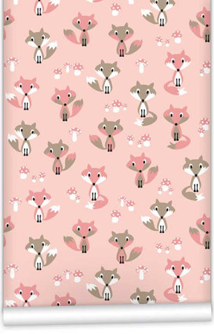 Garden Foxes WallPaper (Roll: 61.5cm x 10m)