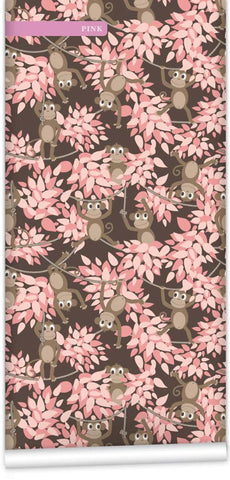 Monkey Wall WallPaper (Roll: 61.5cm x 10m)