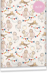 Lions & Tigers WallPaper (Roll: 72cm x 10m)