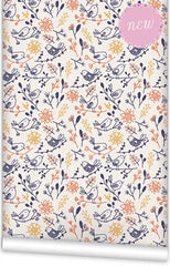 Wawani Birds WallPaper (Roll: 72cm x 10m)