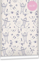 Mice & Cats WallPaper (Roll: 72cm x 10m)