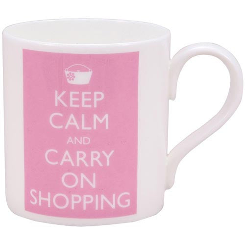 Keep Calm Keep Shopping Mug