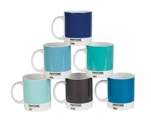 Set 6 pantone bone china mug - 2014 Blues