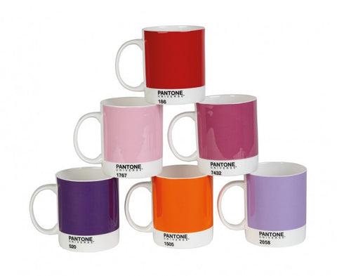 Set 6 pantone bone china mug - 2014 Reds