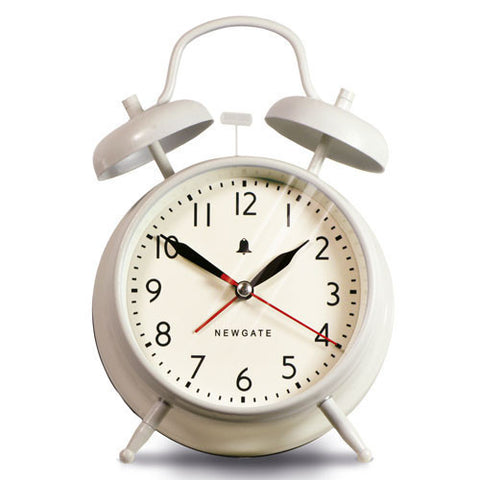 Newgate New Covent Garden Alarm Clock - White