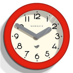 Newgate Pantry Kitchen Clock - Red